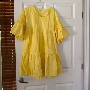 NWOT Metamorphosis Girl Yellow Dress